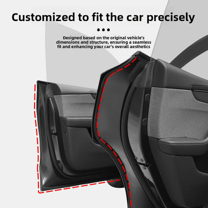EVKITT Full Car Noise Reduction Sealing Strip Kit Weatherstripping Rubber Soundproof Seals for Tesla Model Y Juniper 2025+ (Premium EPDM Weatherproof Hollow Rubber, Complete Multi-Piece Set)
