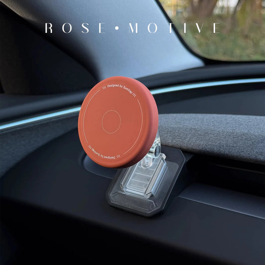 EVKITT for Tesla Model 3 Highland Model Y Juniper Magnetic Car Phone Holder Silicone Magnetic Suction Dashboard Mount MagSafe Compatible Trend Accessories
