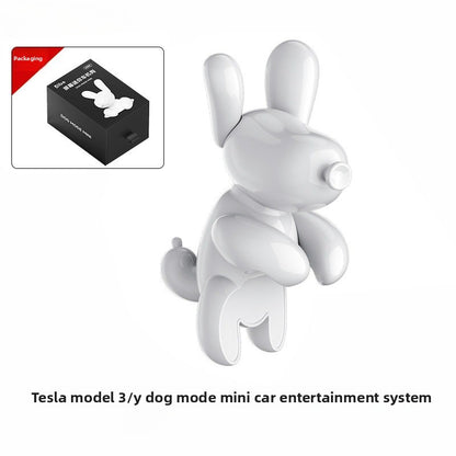 EVKITT Center Console Screen Mascot Ornament Dashboard Display Toy Figurine for Tesla Model Y  Model 3