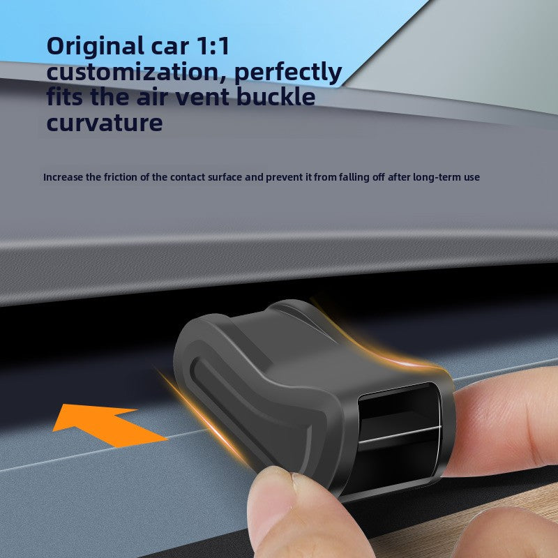 EVKITT Hidden Air Vent Aromatherapy Clip Adapter Holder for Tesla Model 3 Model Y 2021-2026 (Anodized Aluminum & Anti-Scratch Silicone, 1-Pack)