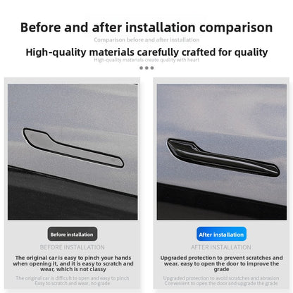 EVKITT Exterior Door Handle Assist Puller Anti-Freeze Cold-Weather Opener for Tesla Model 3 Model Y 2021-2026 (Premium Weatherproof Sub-Zero High-Impact Polymer, 4-Pack Complete Door Set)