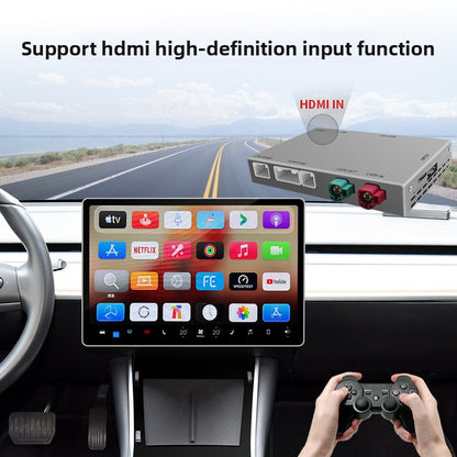 EVKITT Wireless CarPlay Android Auto Adapter Smart Infotainment Interconnect Box for Tesla Model 3 Model Y 2019-2024