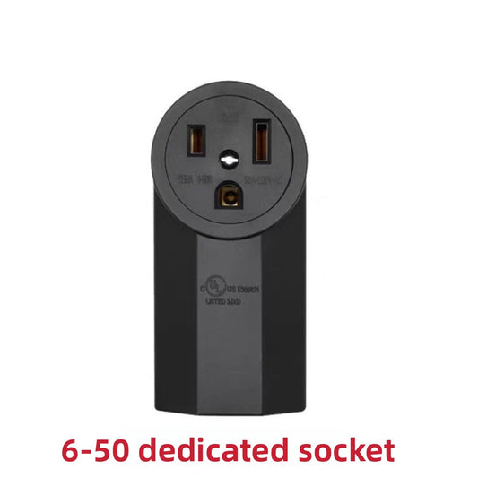 EVKITT EV Charger Heavy-Duty Wall Outlet High-Power NEMA Receptacle for Tesla Mobile Connector EV Models (Industrial-Grade Heat-Resistant Nylon & High-Tension Copper Matrix, 50A 125/250V 14-50R 6-50R 1PCS)