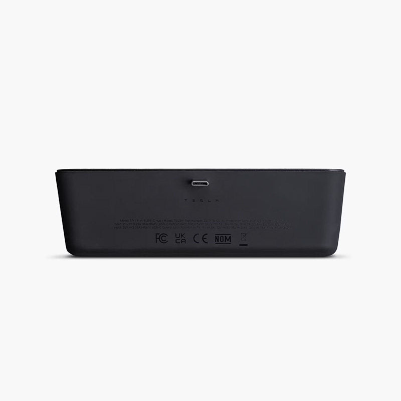 EVKITT Center Console USB Hub Docking Station Multi-Port Type-C Splitter Adapter for Tesla Model Y Juniper Model 3 Highland (Premium Fireproof ABS & OEM-Grade Smart IC Circuit, 4-in-1 Matte Black 1PCS)