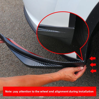 EVKITT Front Bumper Protector Lip Corner Guard Anti-Scratch Bumper Winglet Spoiler for Tesla Model Y Juniper （Premium Luxury High-Toughness Automotive ABS 2-Piece Set）