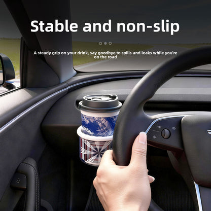 EVKITT Anti-Shake Silicone Cup Holder Insert for Tesla Model 3 Highland & Model Y Juniper (1-Pack)
