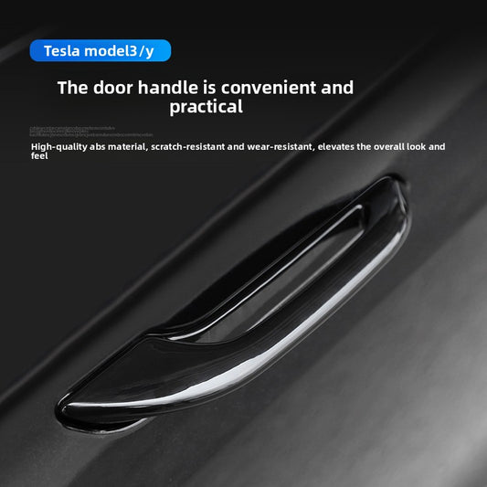 EVKITT Exterior Door Handle Assist Puller Anti-Freeze Cold-Weather Opener for Tesla Model 3 Model Y 2021-2026 (Premium Weatherproof Sub-Zero High-Impact Polymer, 4-Pack Complete Door Set)