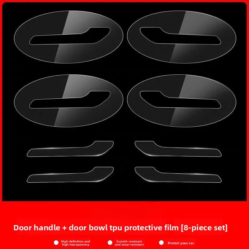 EVKITT for Tesla Model Y 2021-2026 Door Handle Bowl Protective Film Scratch Resistant TPU Paint Protection Sticker Exterior Anti-Scratch Accessory