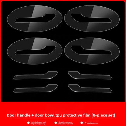 EVKITT for Tesla Model Y 2021-2026 Door Handle Bowl Protective Film Scratch Resistant TPU Paint Protection Sticker Exterior Anti-Scratch Accessory