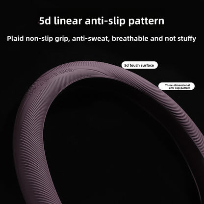 EVKITT Anti-Slip Silicone Steering Wheel Cover for Tesla Model 3 Highland & Model Y Juniper (1-Pack)