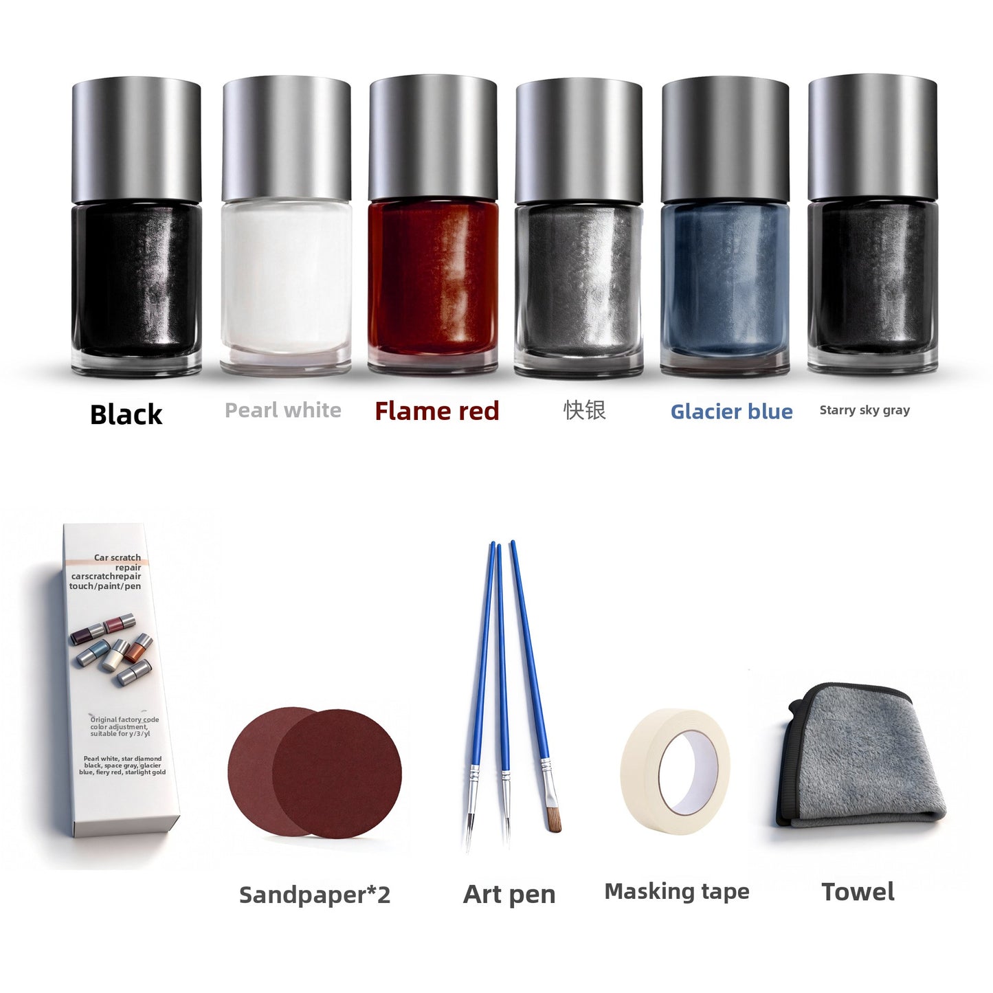 EVKITT Car Touch Up Paint Pen for Tesla Model 3 Highland Model Y Juniper Deep Scratch Repair Remover