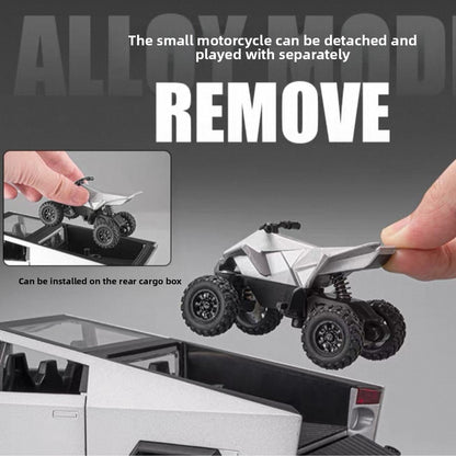 EVKITT Diecast Toy Car Model Cyber Truck Off-Road Replica for Tesla Cybertruck