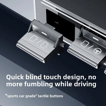 EVKITT Center Console Physical Buttons Control Panel Bar Under Screen Hub for Tesla Model Y Model 3 (Premium Anodized Aluminum Alloy, Smart Quick Action 1-Pack)