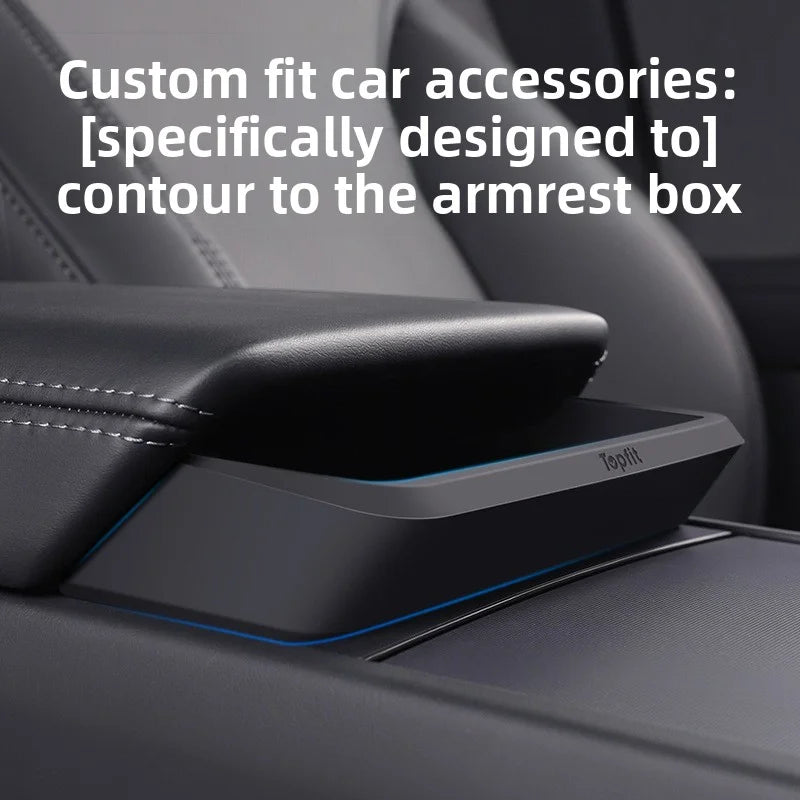 EVKITT Silicone Center Console & Armrest Storage Tray for Tesla Model Y Juniper & Model 3 Highland (Premium Silicone, 1-Pack)