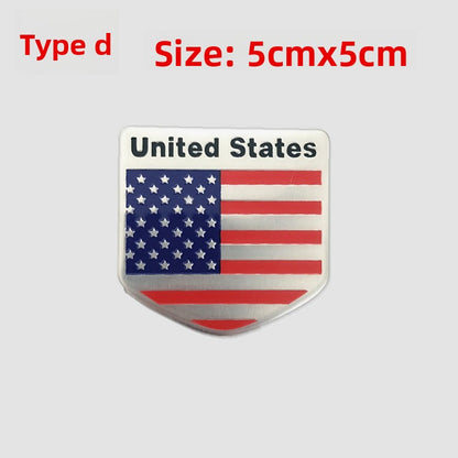 EVKITT Stars and Stripes Fender Plaque Tactical Patriotic Mascot for All EV SUV Pickup Vehicle Platform