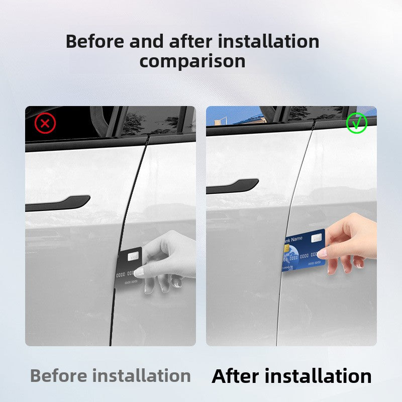 EVKITT Full Car Noise Reduction Sealing Strip Kit Weatherstripping Rubber Soundproof Seals for Tesla Model Y Model 3 2021-2024 (Premium EPDM Weatherproof Hollow Rubber, Complete Multi-Piece Set)