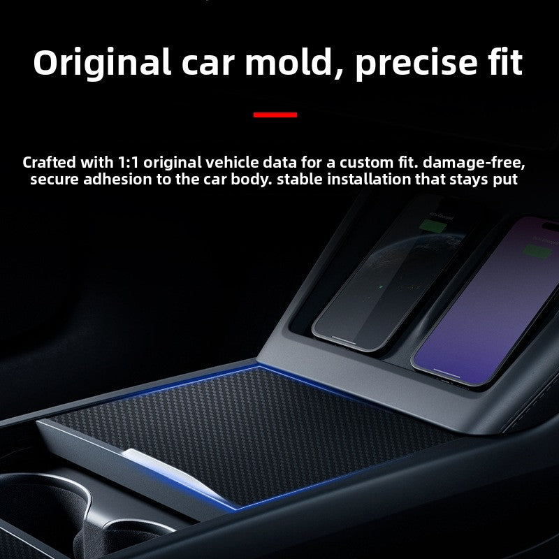EVKITT Center Console Wrap Cover Central Control Panel Trim for Tesla Model Y Juniper Model 3 Highland ( Anti-Scratch 1-Pack)