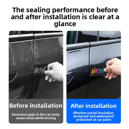 EVKITT Full Car Noise Reduction Sealing Strip Kit Weatherstripping Rubber Soundproof Seals for Tesla Model Y Juniper 2025+ (Premium EPDM Weatherproof Hollow Rubber, Complete Multi-Piece Set)