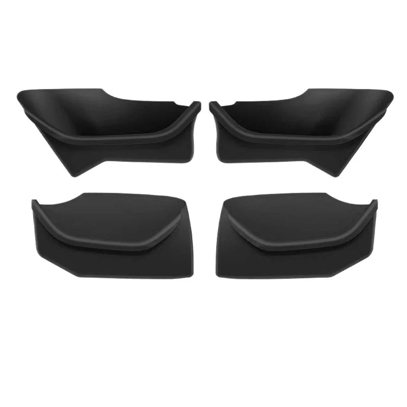 EVKITT Door Armrest Storage Box Side Door Slot Pocket Organizer for Tesla Model Y Juniper Model 3 Highland/Juniper (Premium Shockproof Silicone, Waterproof 4-Piece Set)