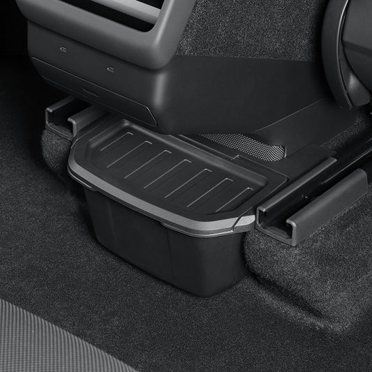 EVKITT Rear Armrest Console Storage Box & Garbage Organizer Under-Vent Seatback Trash Caddy for Tesla Model YL