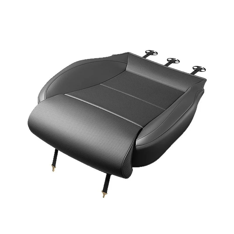 EVKITT for Tesla Model 3 Highland Model Y Juniper Front Seat Leg Support Cushion Integrated Extended Footrest Memory Foam PU Leather Car Seat Comfort Accessory