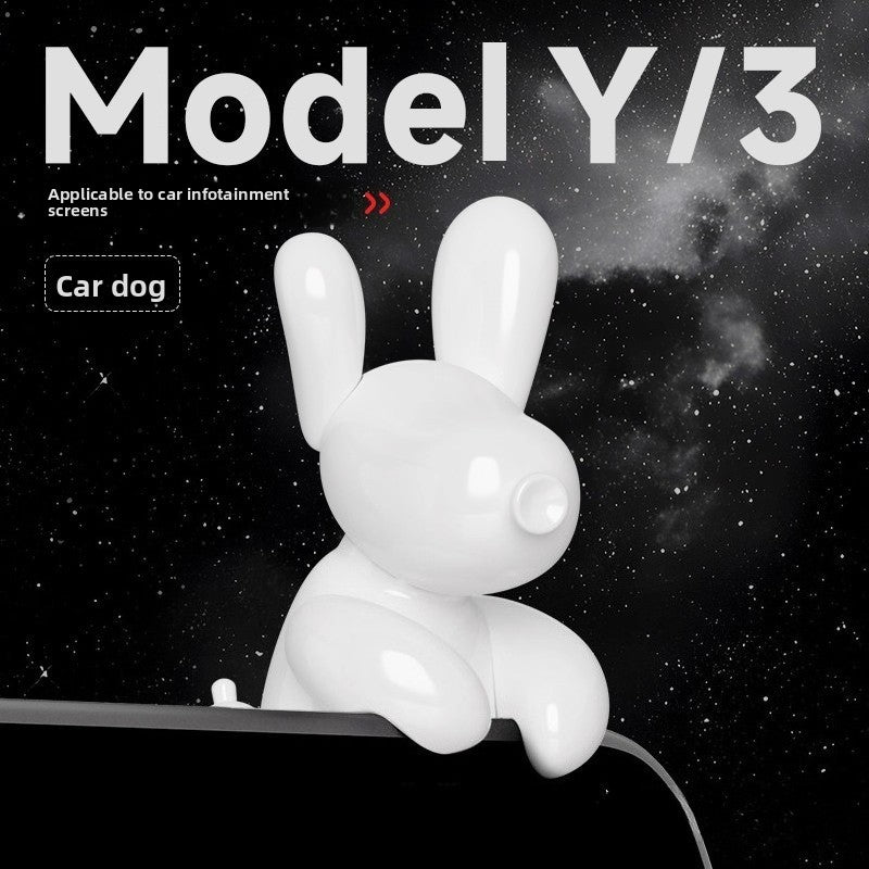 EVKITT Interactive Central Display Companion Cartoon Puppy Screen Border Toy for Tesla Upgraded Cockpit
