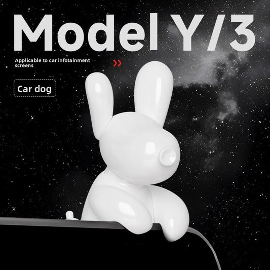 EVKITT Interactive Central Display Companion Cartoon Puppy Screen Border Toy for Tesla Upgraded Cockpit