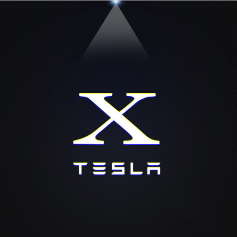 Welcome light MODELX special plug non-fading projection light for Tesla