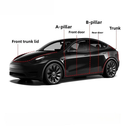 EVKITT Weather Stripping Door Seal Kit Noise Reduction Soundproof Strips for Tesla Model Y (Premium Weatherproof EPDM Rubber, Full Car Complete Set)