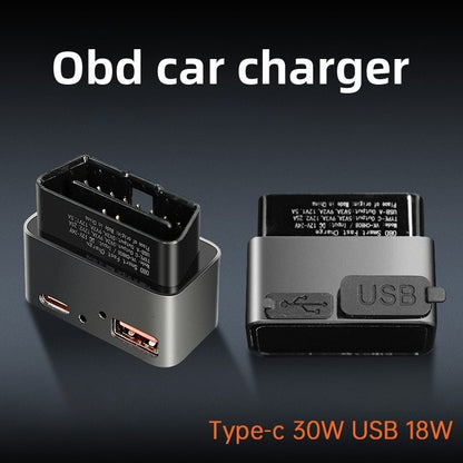 EVKITT OBD Power Expansion Dock Hub for Tesla Model 3 & Model Y (Premium Fireproof Material, Dual Interface A+C Fast Charging)