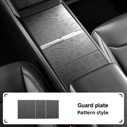 EVKITT Center Console Wireless Charger Silicone Mat Cover Anti-Slip Charging Pad Dust Protector for Tesla Model Y Juniper Model 3 Highland (Premium Eco-Friendly Liquid Silicone, Electrostatic Matte Black 1PCS)