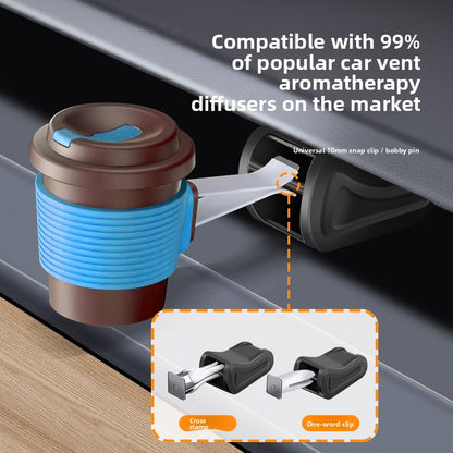 EVKITT Hidden Air Vent Aromatherapy Clip Adapter Holder for Tesla Model 3 Model Y 2021-2026 (Anodized Aluminum & Anti-Scratch Silicone, 1-Pack)