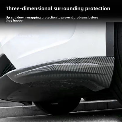 EVKITT Frontstoßstangenschutz Lippe Eckenschutz Kratzschutz Stoßfänger Winglet Spoiler für Tesla Model 3 Highland Model Y Juniper (Premium Luxus hochzähes Automobil ABS 2er-Set)