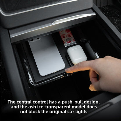 EVKITT Central Control Compartment Divider Lower Console Armrest Pocket Shunt for Tesla Upgraded Cockpit (Heavy-Duty Engineered Polymer, Flush Sliding Fit )