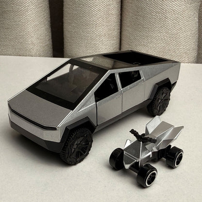 EVKITT Diecast Toy Car Model Cyber Truck Off-Road Replica for Tesla Cybertruck