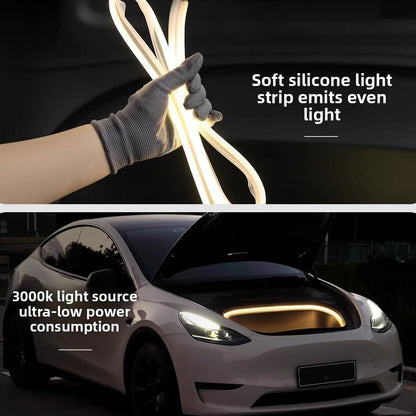 EVKITT Frunk LED Strip Ambient Light for Tesla Model 3 Highland 2024+ (Premium Weatherproof Silicone, Ultra-Bright)