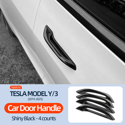 EVKITT Exterior Door Handle Assist Puller Anti-Freeze Cold-Weather Opener for Tesla Model 3 Model Y 2021-2026 (Premium Weatherproof Sub-Zero High-Impact Polymer, 4-Pack Complete Door Set)