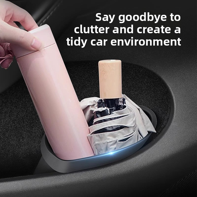 EVKITT Door Side Organizer Trash Can Leakproof Silicone Storage Bin for Tesla Model 3 Model Y