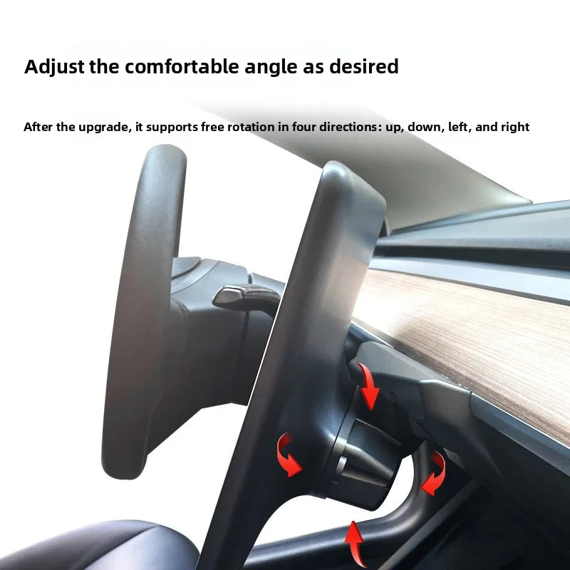 EVKITT 4-Direction Screen Swivel Mount for Tesla Model 3 & Model Y 2017-2026 (Heavy-Duty Aluminum, Left Right Up Down)