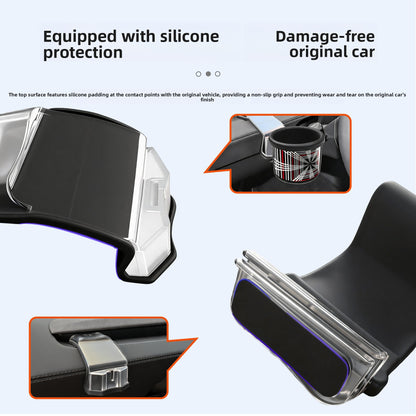 EVKITT Anti-Shake Silicone Cup Holder Insert for Tesla Model 3 Highland & Model Y Juniper (1-Pack)