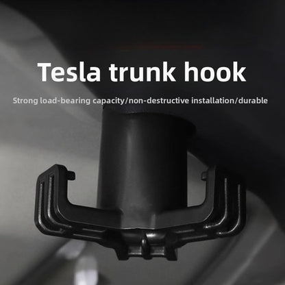 EVKITT Heavy-Duty Trunk Grocery Bag Hook for Tesla Model 3 Highland (Premium Auto-Grade ABS, Bolt-On Fixation)