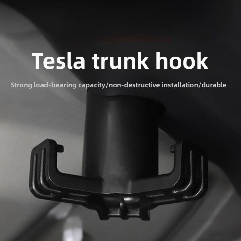 EVKITT Heavy-Duty Trunk Grocery Bag Hook for Tesla Model 3 Highland (Premium Auto-Grade ABS, Bolt-On Fixation)