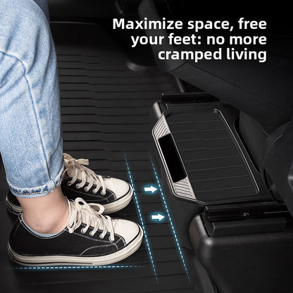 EVKITT Silicone Under Seat Storage Box & Trash Bin for Tesla Model Y 2021-2024 (Premium Silicone, 1-Pack)