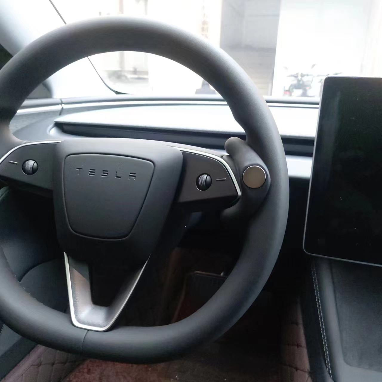 EVKITT Magnetic Steering Wheel Knob Booster for Tesla Model 3 Highland Model Y Juniper 2024 2025 2026 Anti-Fatigue Hand Rest Counter Weight (Black)