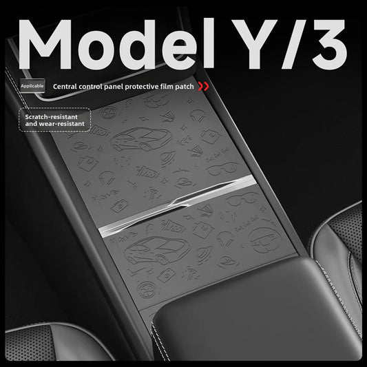 EVKITT Center Console Wireless Charger Silicone Mat Cover Anti-Slip Charging Pad Dust Protector for Tesla Model Y Juniper Model 3 Highland (Premium Eco-Friendly Liquid Silicone, Electrostatic Matte Black 1PCS)