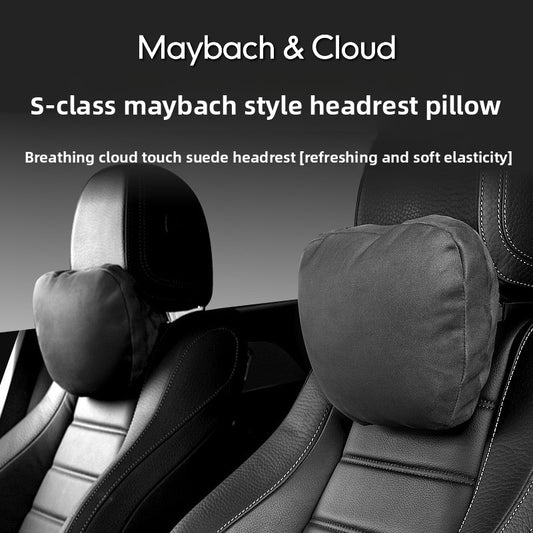EVKITT Vegan Leather Car Neck Pillow for Tesla All Models (Premium Memory Foam, Ergonomic Support)