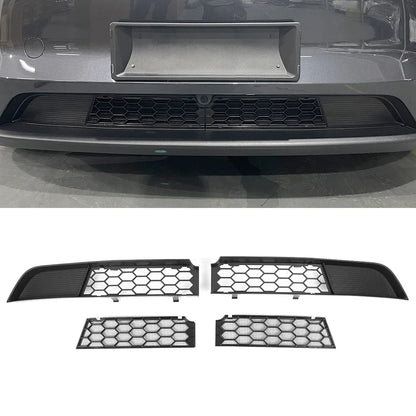 EVKITT for Tesla Model Y Juniper Front Bumper Insect Net Medium Mesh Water Tank Radiator Protective Net ABS Car Protection Accessory