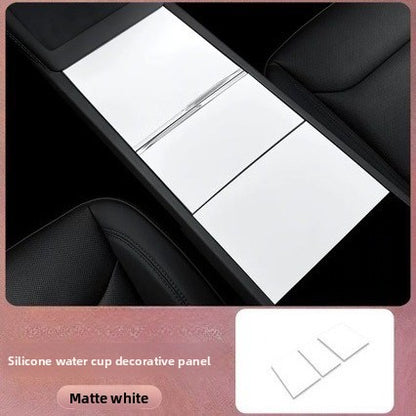 EVKITT Center Console Static-Cling Anti-Slip Silicone Pad Cover Anti-Scratch Control Panel Protective Mat for Tesla Model 3 Highland & Model Y Juniper