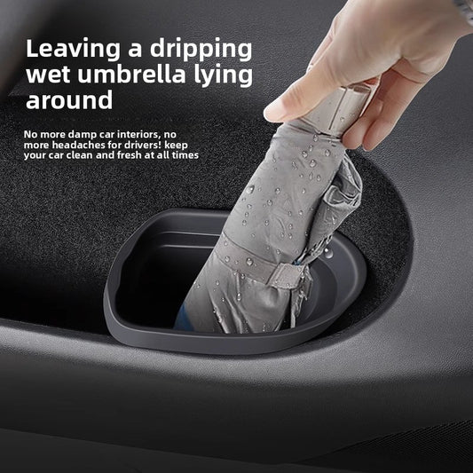 EVKITT Door Side Organizer Trash Can Leakproof Silicone Storage Bin for Tesla Model 3 Model Y