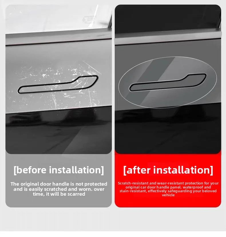 EVKITT for Tesla Model Y 2021-2026 Door Handle Bowl Protective Film Scratch Resistant TPU Paint Protection Sticker Exterior Anti-Scratch Accessory